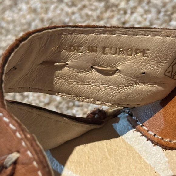 Spring Step Leather Sand Dollar Slide Sandals Brown Comfort Coastal Boho Sz 9.5 - Picture 12 of 12